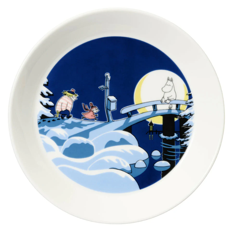 Moomin Arabia Mumin Teller -Set 19 cm, Bro & Winternacht