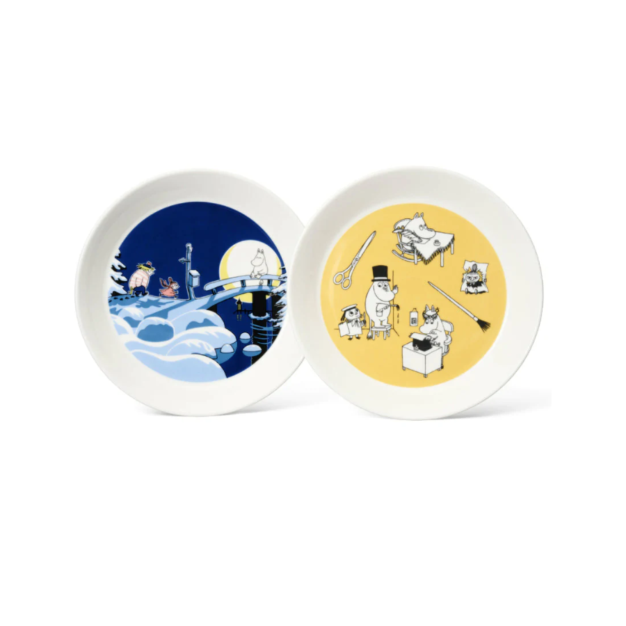 Moomin Arabia Mumin Teller -Set 19 cm, Bro & Winternacht