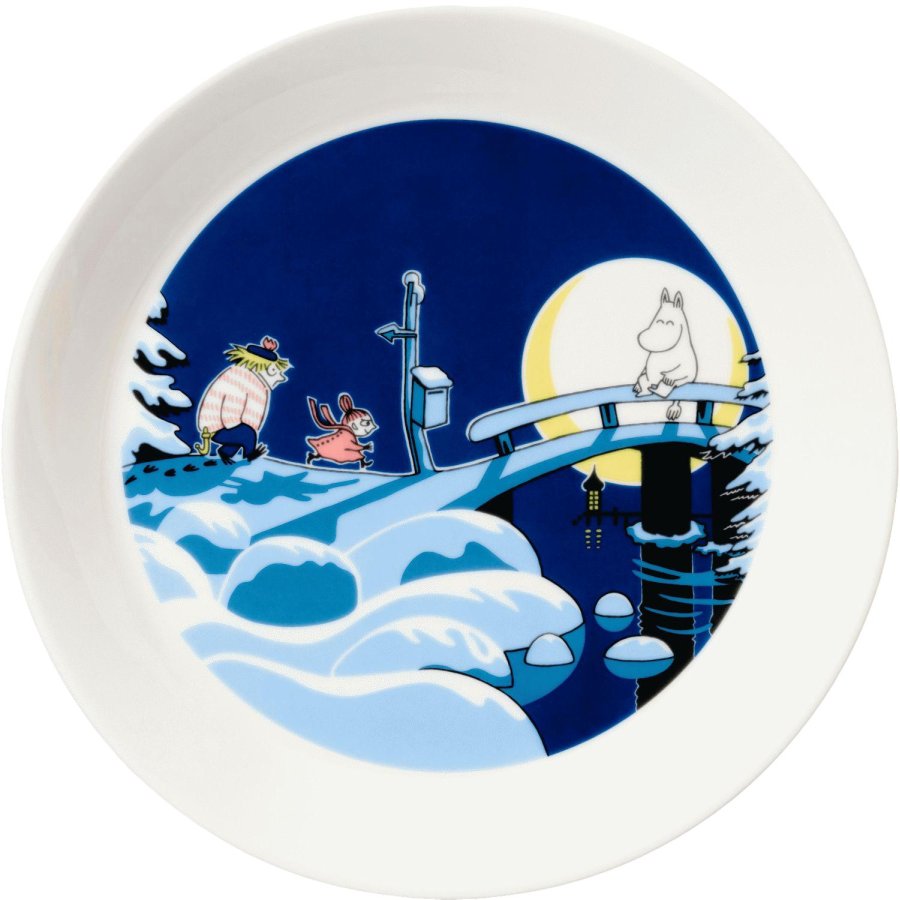 Moomin Arabia Moemin Bord 2 stuks 19 cm, Office & Winternight
