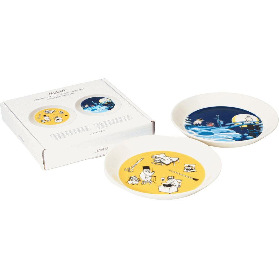Moomin Arabia Moemin Bord 2 stuks 19 cm, Office & Winternight