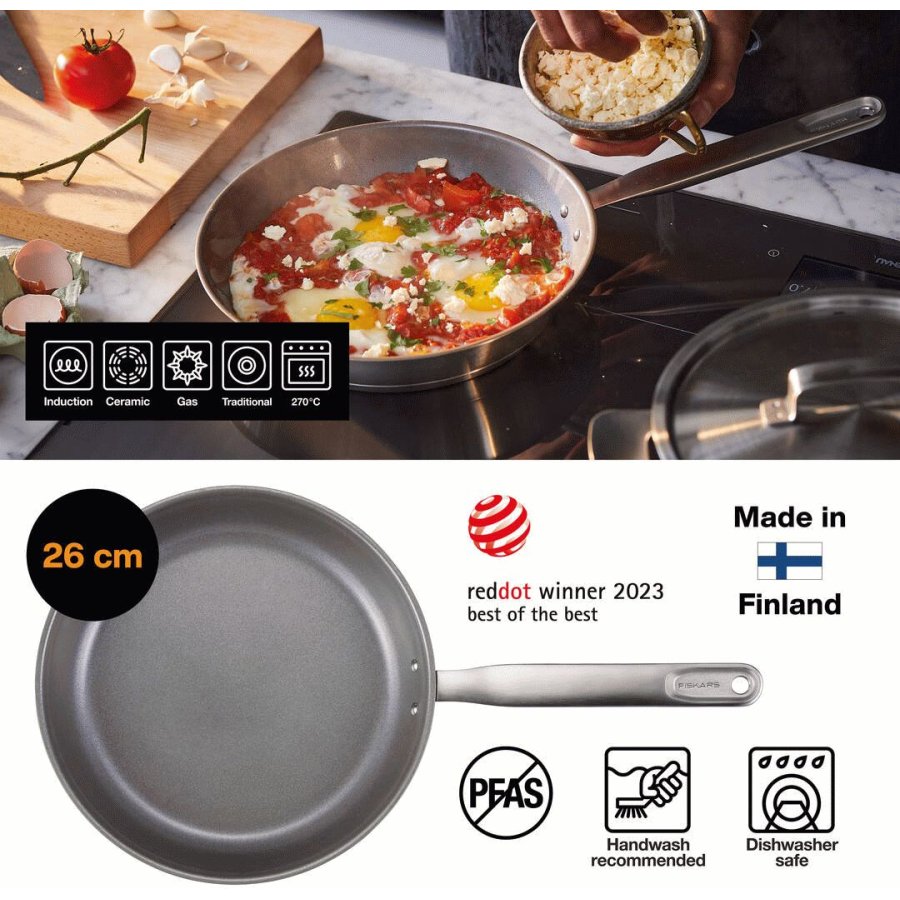 Fiskars All Steel Bratpfanne 26 cm