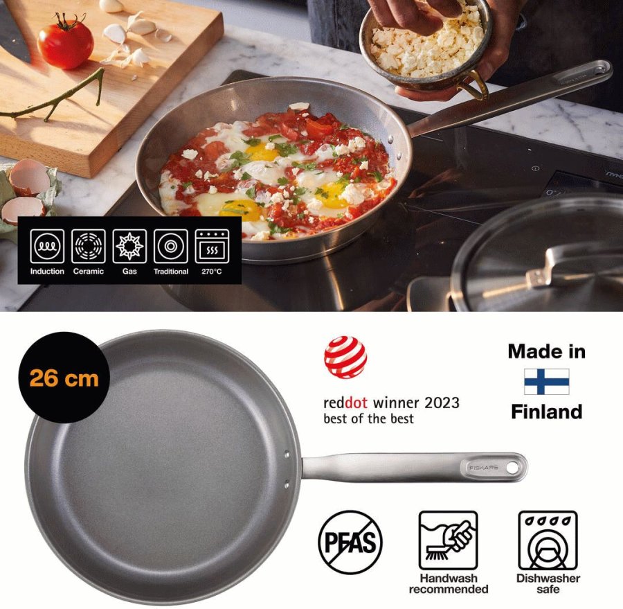Fiskars All Steel Bratpfanne 26 cm