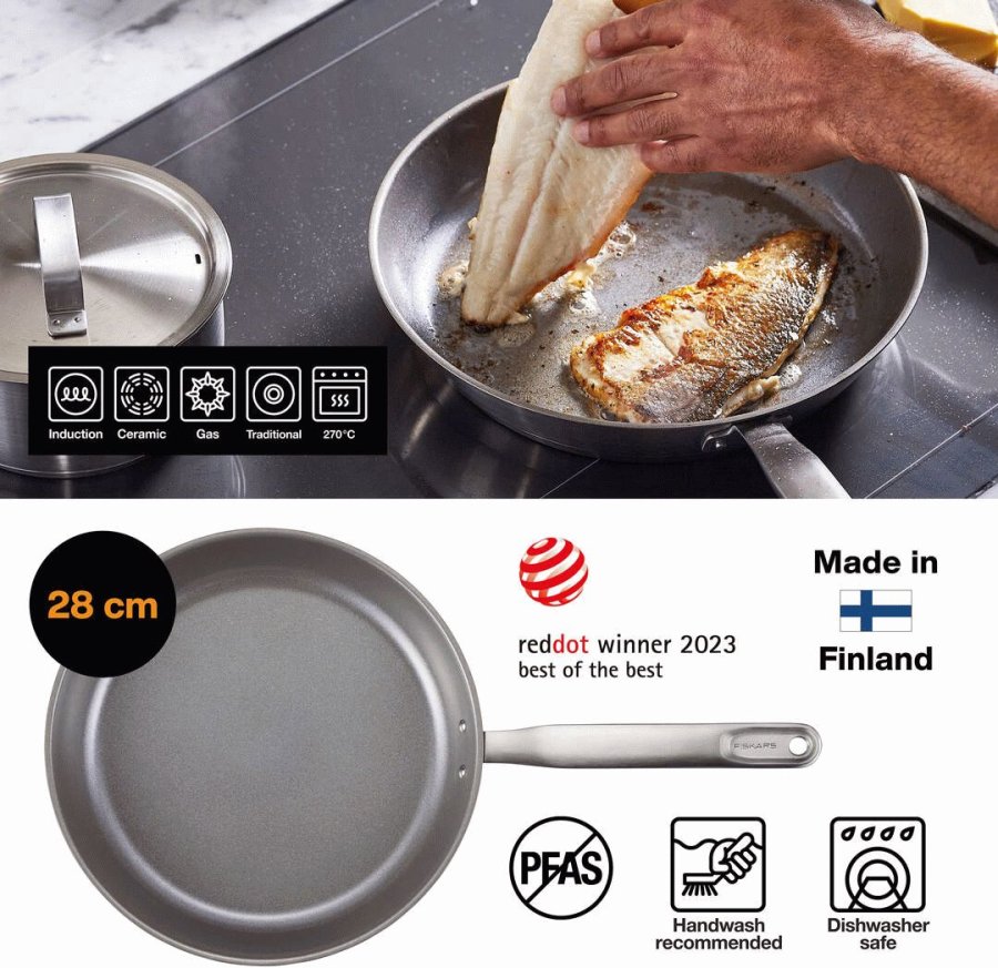 Fiskars All Steel Bratpfanne 28 cm
