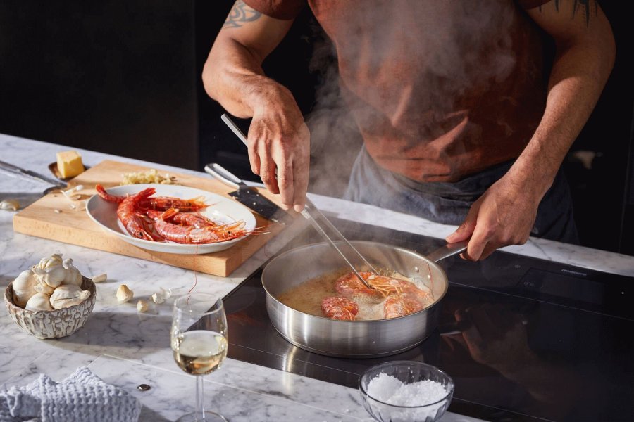 Fiskars All Steel Sauteuse mit Deckel 26 cm