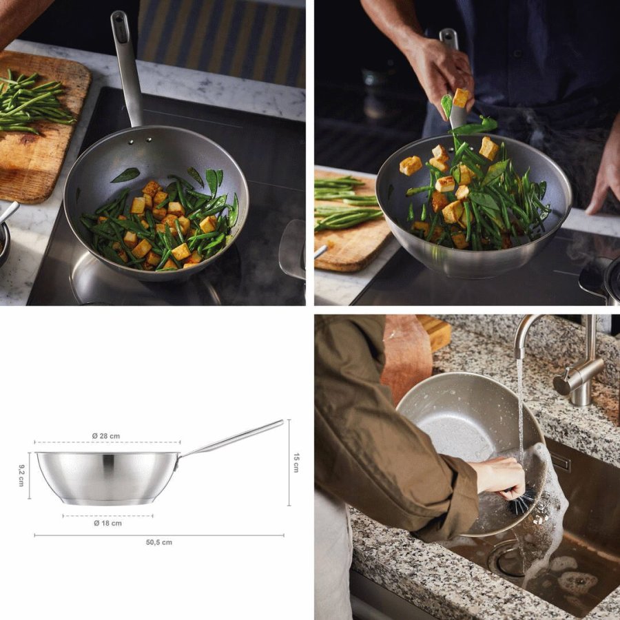 Fiskars All Steel Wok 28 cm