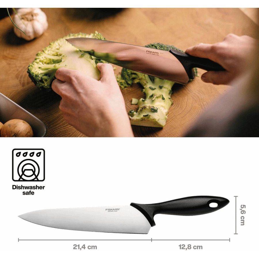 Fiskars Essential Kochmesser 21 cm