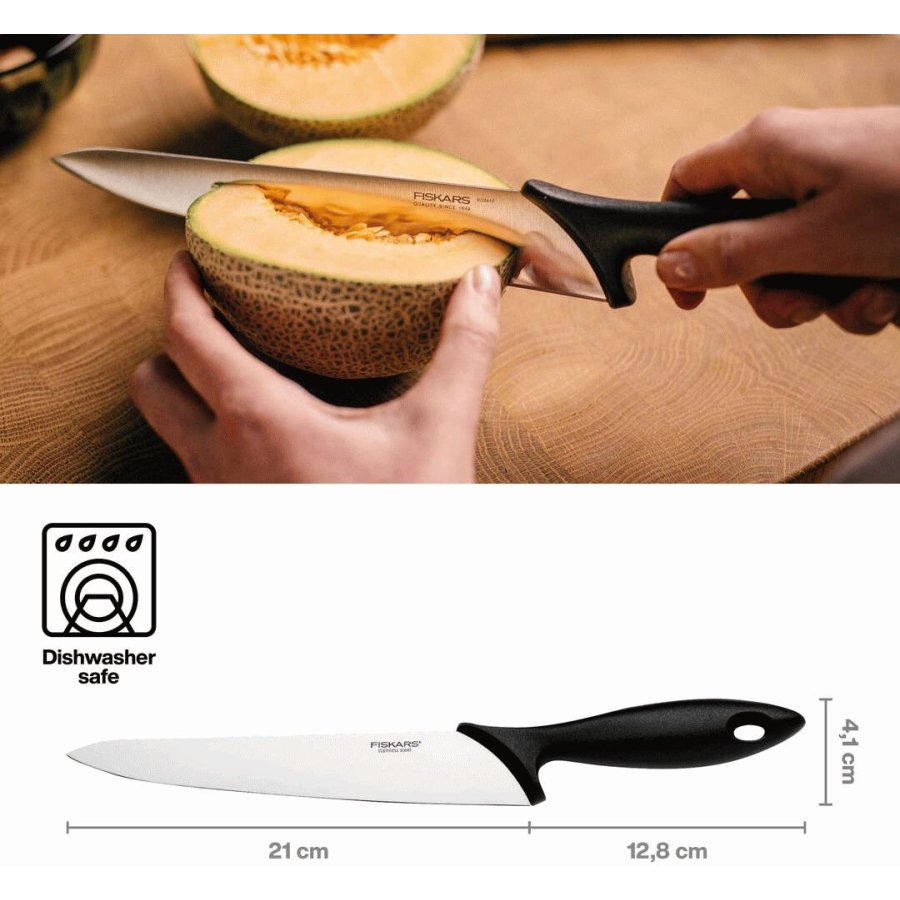 Fiskars Essential Kochmesser 21 cm