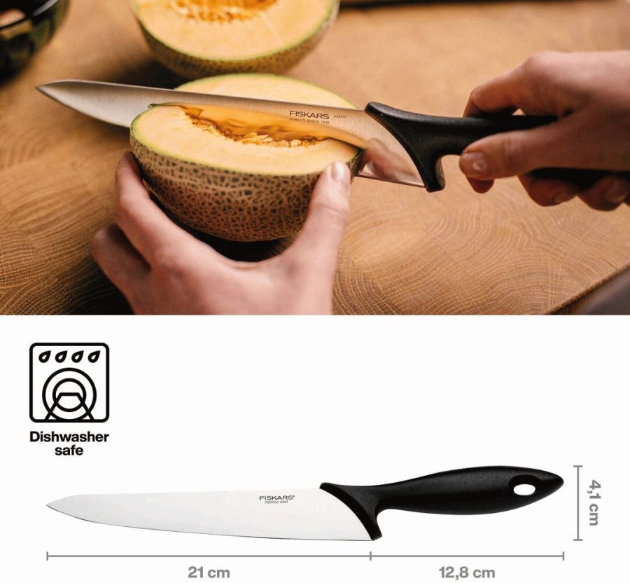 Fiskars Essential Kochmesser 21 cm