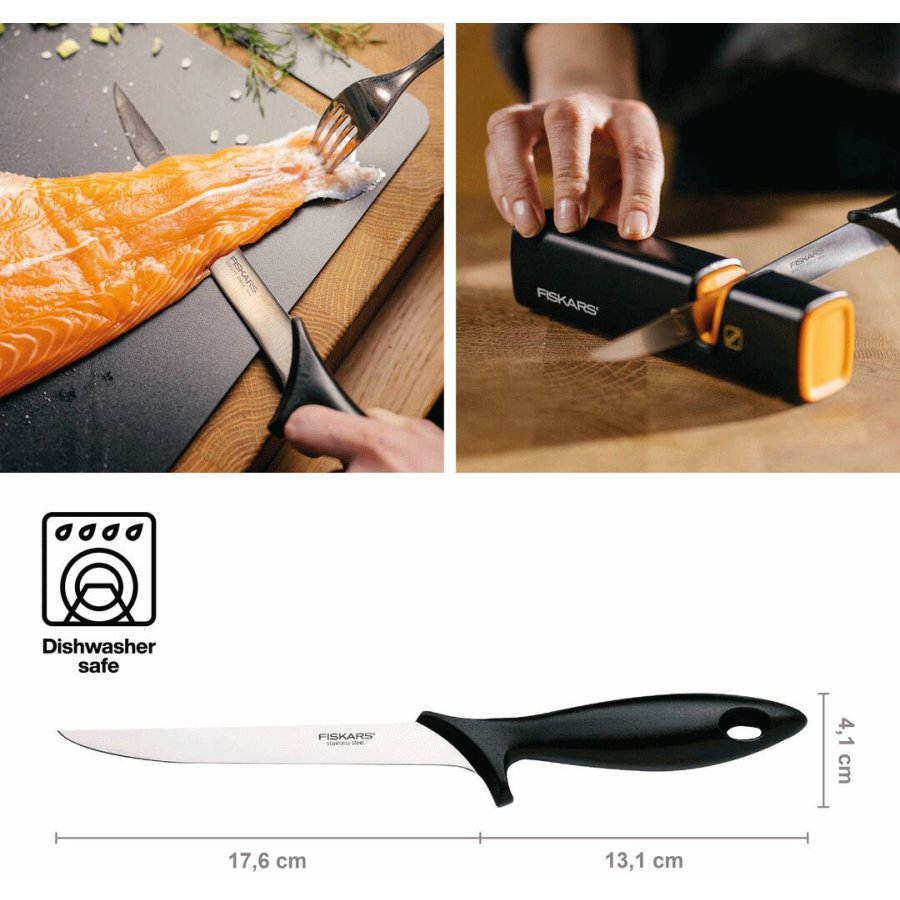 Fiskars Essential Filetiermesser 18 cm