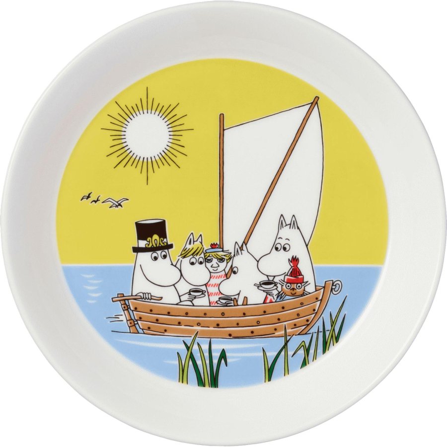 Moomin Arabia Moemin Bordenset 2 stuks 19 cm, Bonfire & Sailing