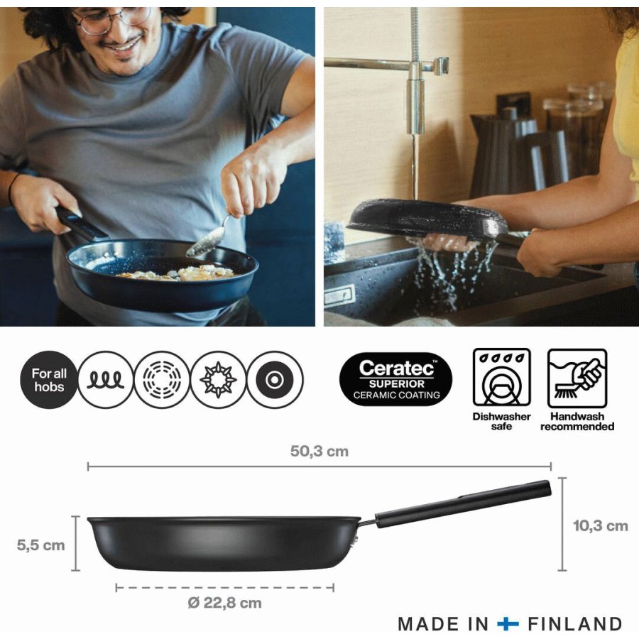 Fiskars Hard Face Bratpfanne 28 cm