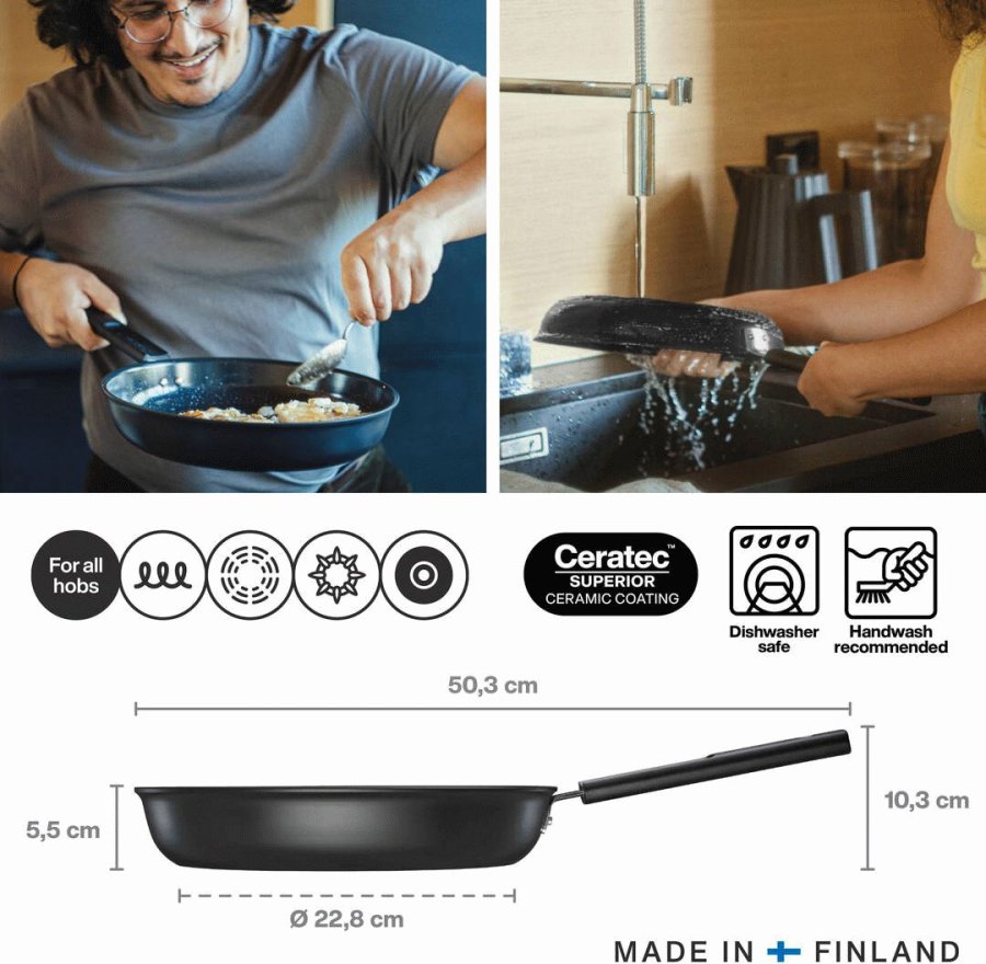 Fiskars Hard Face Bratpfanne 28 cm