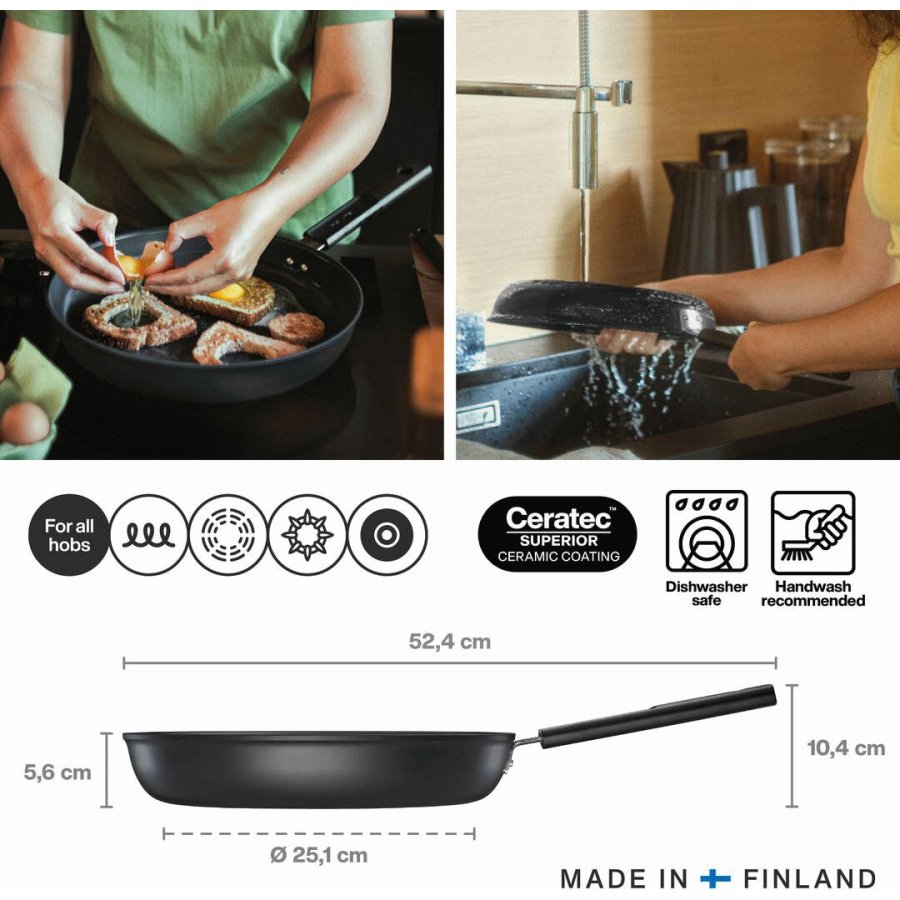 Fiskars Hard Face Bratpfanne 30 cm