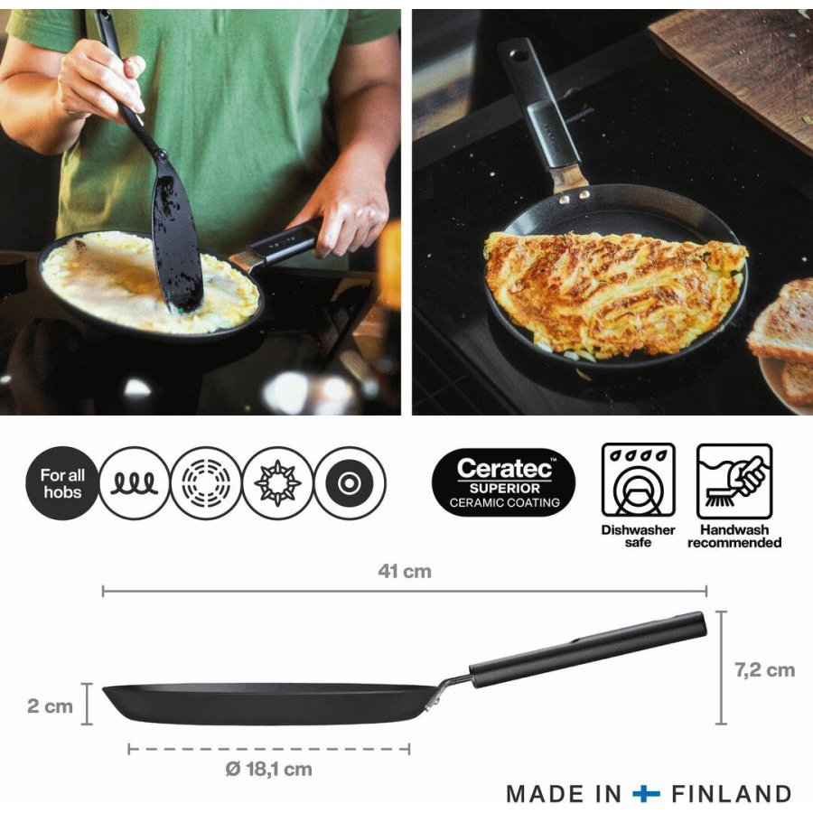 Fiskars Hard Face Omelettpfanne 22 cm