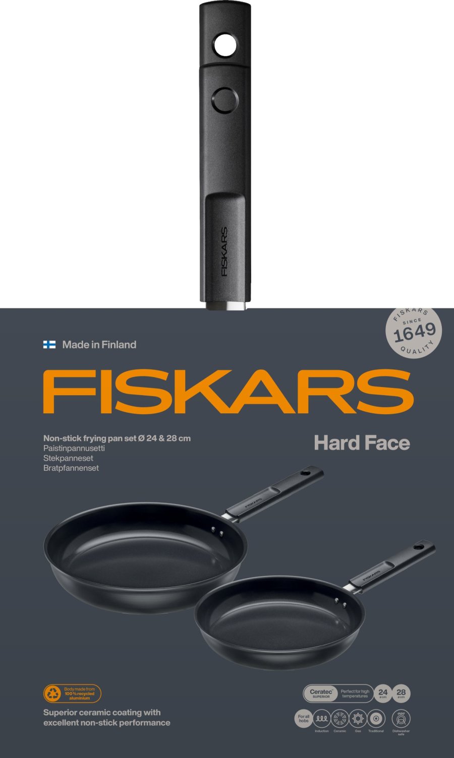 Fiskars Hard Face Stegepandest 2 stk.