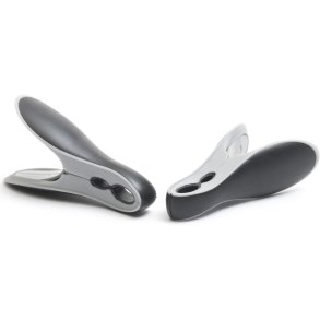 Brabantia Tøjklemmer 8 stk, Sort/Hvid