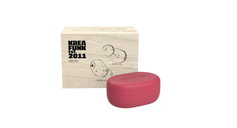 Kreafunk aBEAN In-ear Hretelefoner, Spicy Red