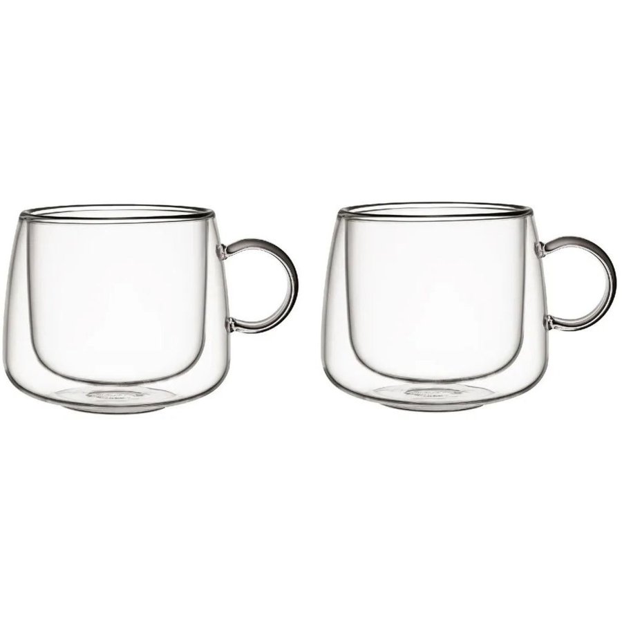 Villeroy & Boch Artesano Kaffeglas m. Hank 2 stk. 18 cl, Klar