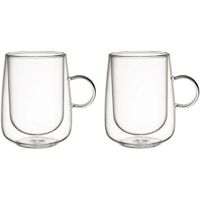 Villeroy & Boch Artesano Cafe Latte-glas m. Hank 2 stk. 25 cl, Klar