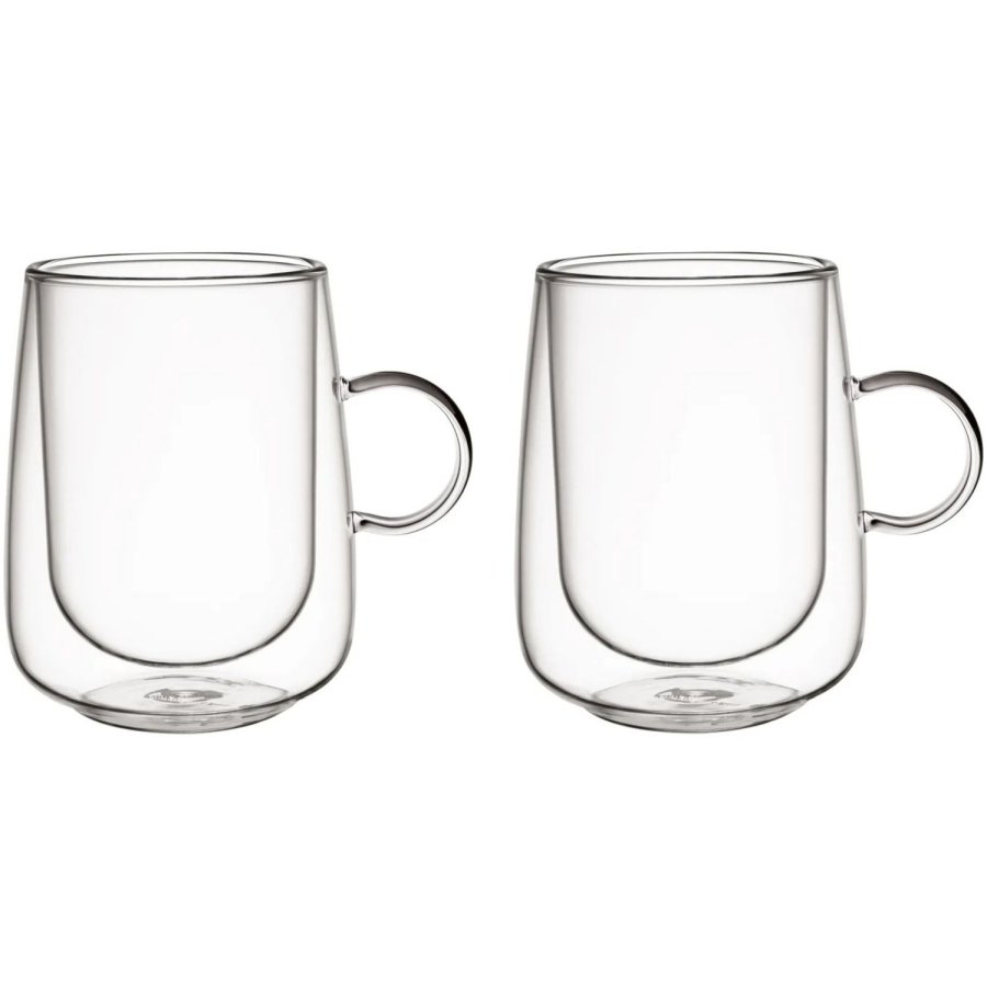 Villeroy & Boch Artesano Cafe Latte-glas m. Hank 2 stk. 25 cl, Klar