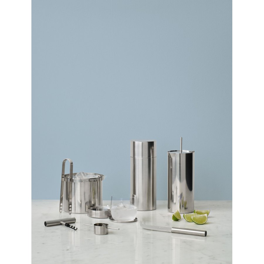 Stelton AJ Glasuntersetzer 8,5 cm 6er Set, Edelstahl