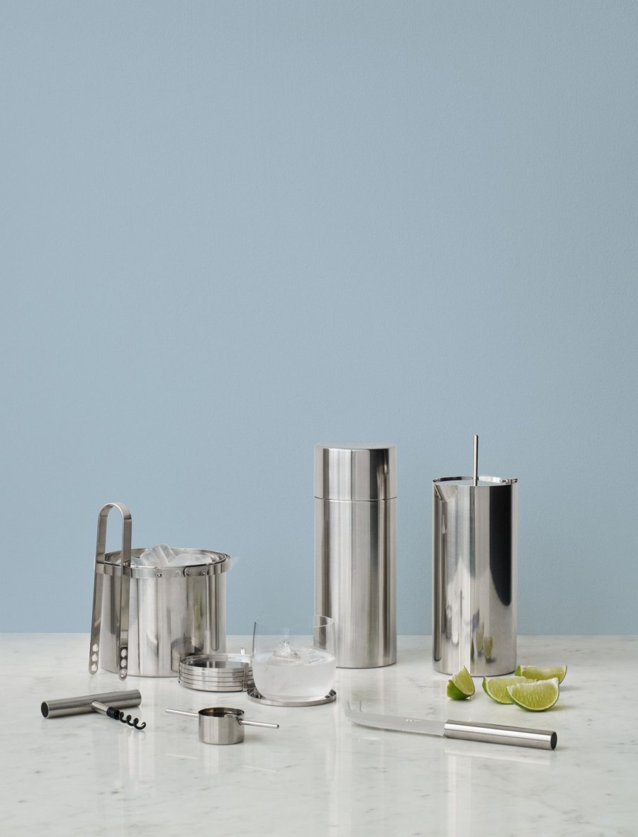 Stelton AJ Glasuntersetzer 8,5 cm 6er Set, Edelstahl