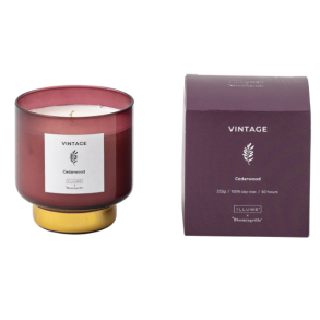 ILLUME x Bloomingville Vintage-Duftkerze 9 cm, Cedarwood