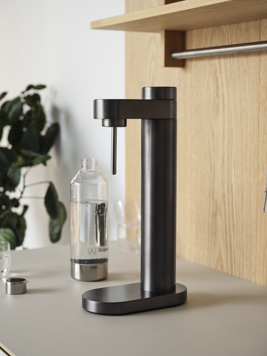 Stelton Brus Wassersprudler, Black Metallic