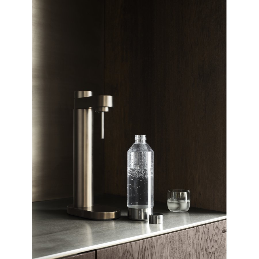 Stelton Brus Wassersprudler, Dark Brown Metallic