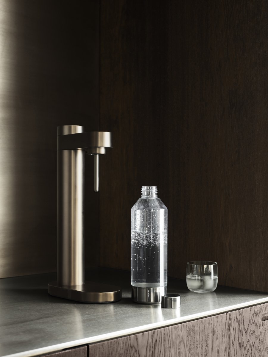 Stelton Brus Wassersprudler, Dark Brown Metallic