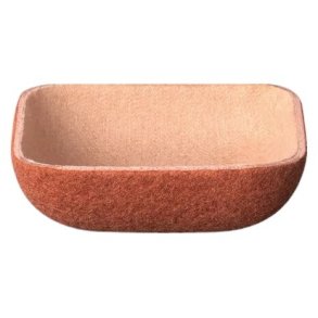 blomus HERBA Filztablett 10 cm, Rusty brown/Tan