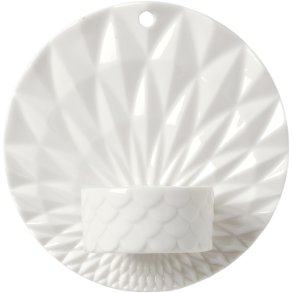 Dottir Nordic Design Pipanella Votive Scales Væghængt Fyrfadsstage Ø11,5 cm, Hvid