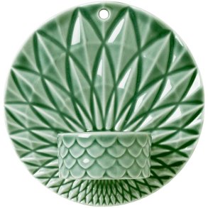 Dottir Nordic Design Pipanella Votive Scales Væghængt Fyrfadsstage Ø11,5 cm, Grøn
