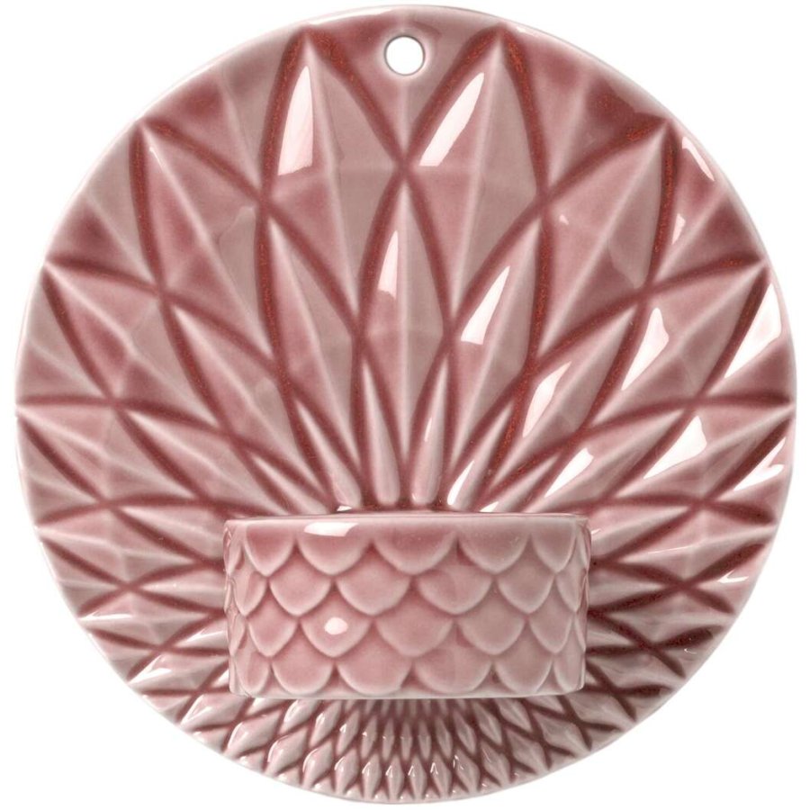 Dottir Nordic Design Pipanella Votive Scales Wand-Teelichthalter 11,5 cm, Dusty Rose