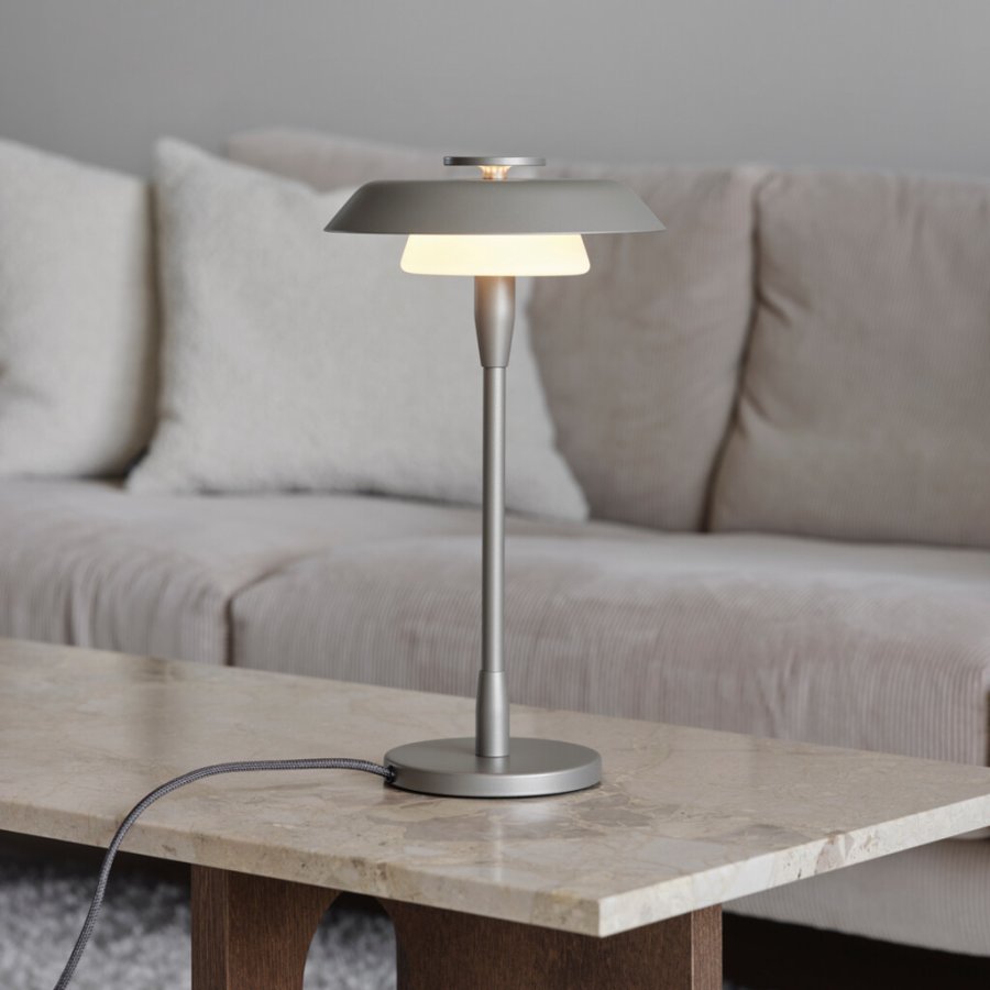 Belid Horizon Tischlampe H36,5 cm, Metallic Champagner