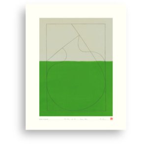 Hein Studio Art Print Collection 2038 One Line no. 03 40x50 cm, Grn/Sand