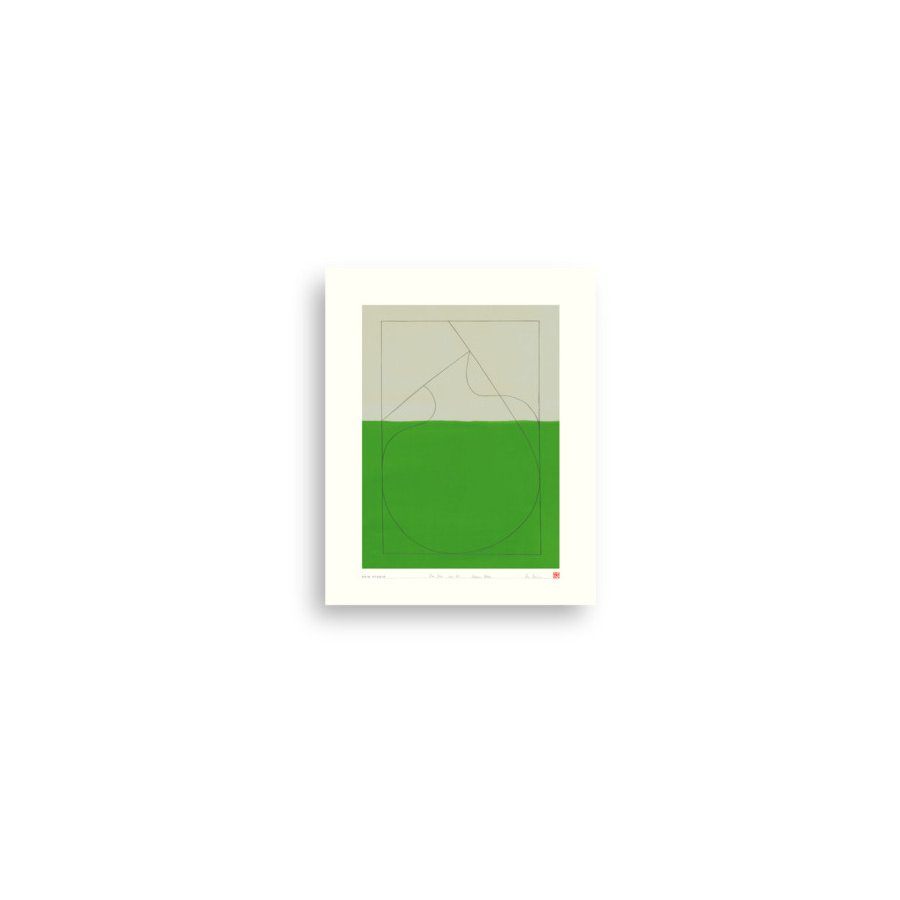 Hein Studio Art Print Collection 2038 One Line Nr. 03 40x50 cm, Grn/Sand