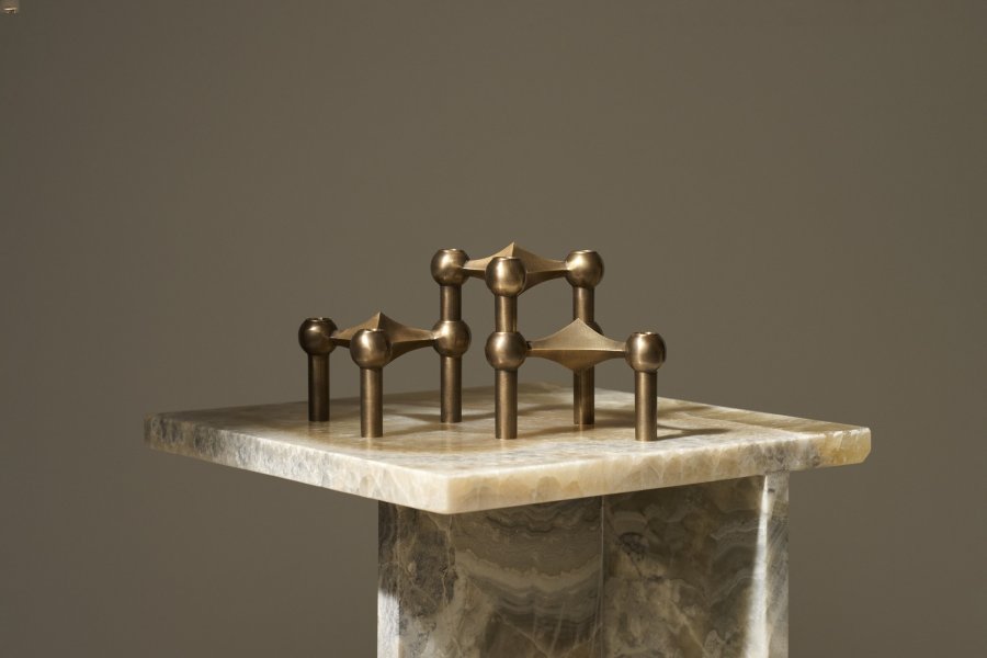 STOFF Nagel Kerzenhalter, Bronze