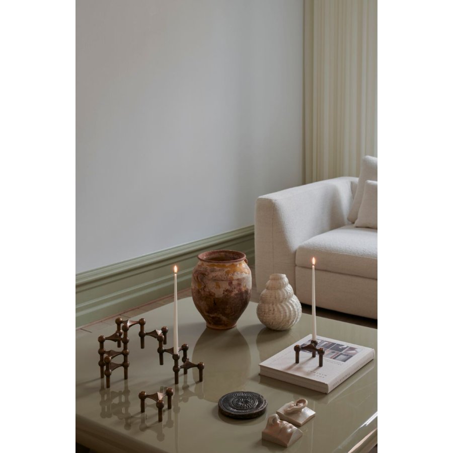 STOFF Nagel Lysestage 3 stk, Bronze