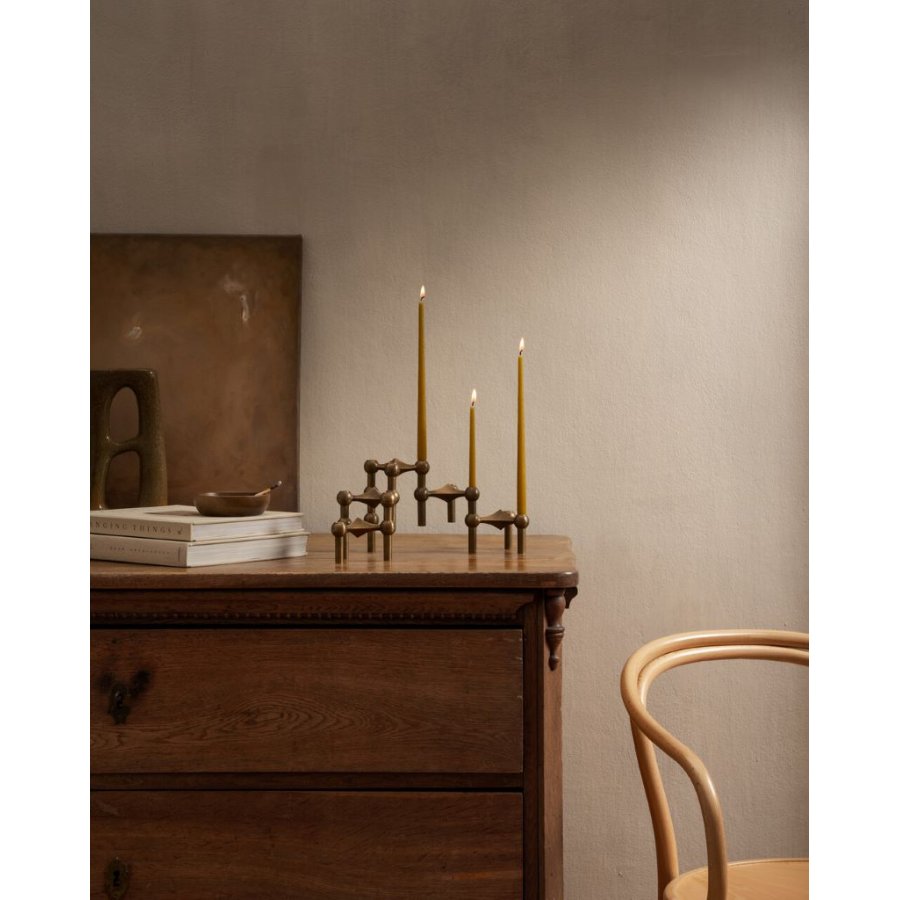 STOFF Nagel Lysestage 3 stk, Bronze