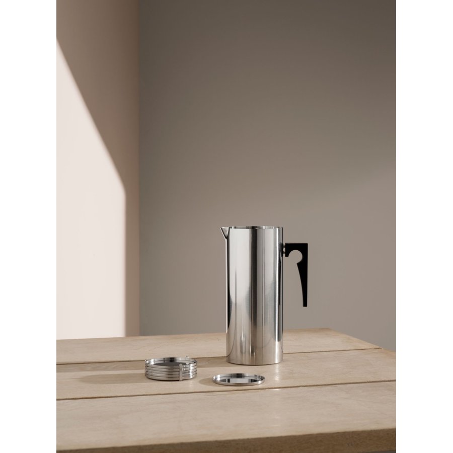 Stelton AJ Glasuntersetzer 8,5 cm 6er Set, Edelstahl