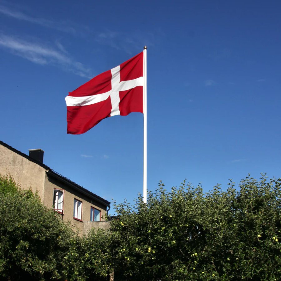 Langkilde & S�n Dannebrogsflag 1219 til 10 m Flagstang