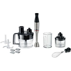 Bosch Serie 6 ErgoMaster Stavblender 1200W inkl. 9 stk. Tilbehr., Rustfrit Stl