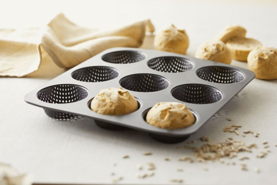 Blomsterbergs Broodjesvorm 32x30 cm, Carbon staal