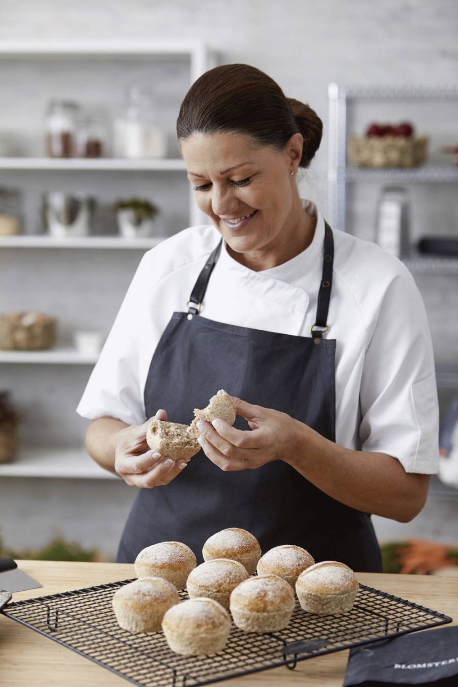 Blomsterbergs Broodjesvorm 32x30 cm, Carbon staal