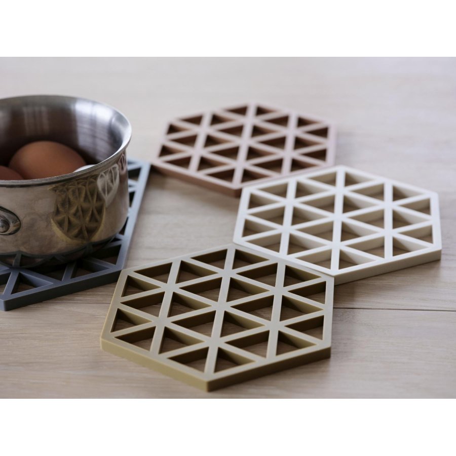 Zone Denmark Triangles Bordskner 16x14 cm, Khaki