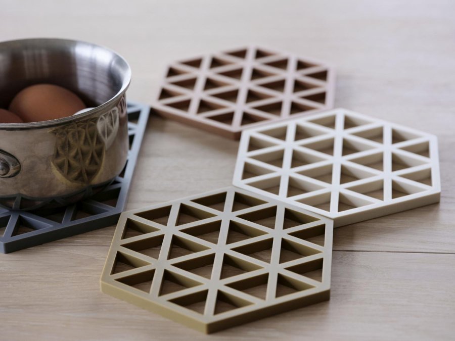 Zone Denmark Triangles Bordskner 16x14 cm, Khaki