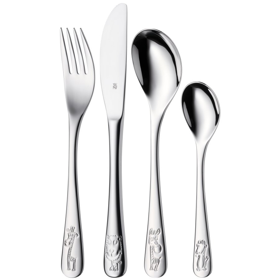 WMF Safari Brnebestik 4 Dele, Blankt Stl