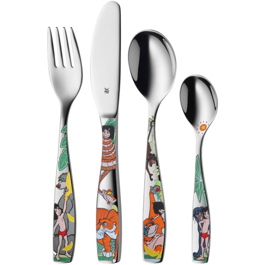 WMF Junglebogen Brnebestik 4 Dele, Blankt Stl