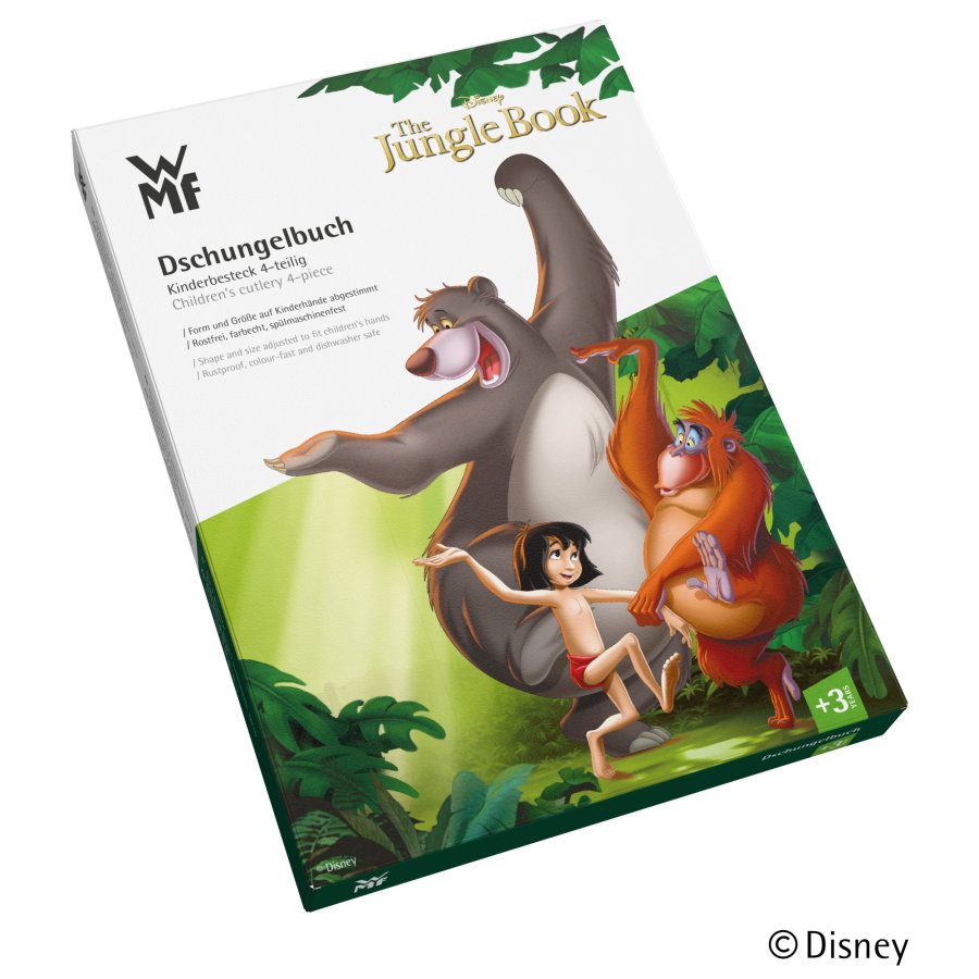 WMF Junglebogen Brnebestik 4 Dele, Blankt Stl